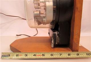 VINTAGE DUNCAN ELECTRIC METER TABLE LAMP TESTED FULLY OPERATES W/SPINNING METER